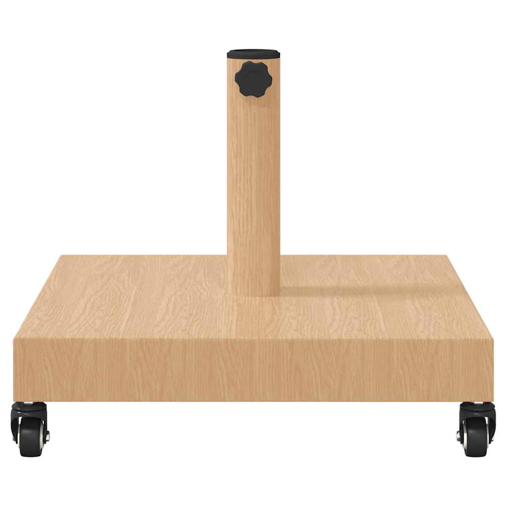 vidaXL Parasol Base Light Wood 45 x 45 x 31.5 cm