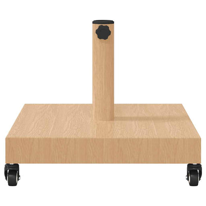 vidaXL Parasol Base Light Wood 45 x 45 x 31.5 cm