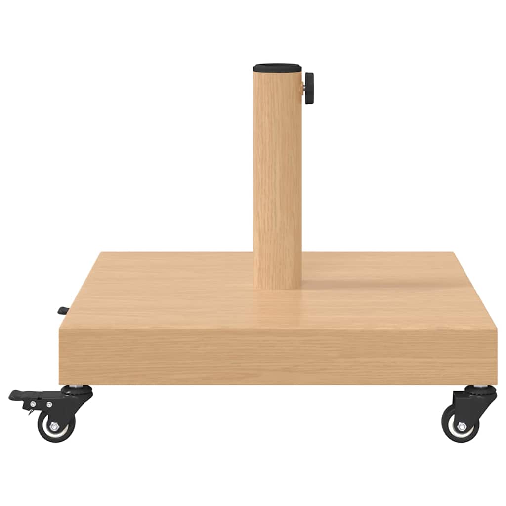 vidaXL Parasol Base Light Wood 45 x 45 x 31.5 cm