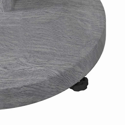vidaXL Parasol Base Dark Grey Wood look 48 x 48 x 32 cm