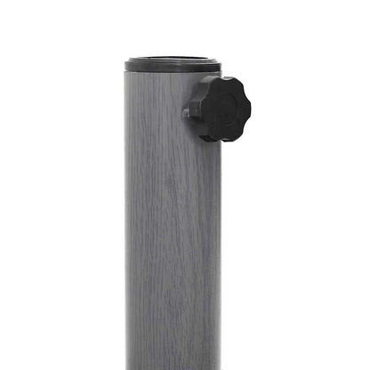 vidaXL Parasol Base Dark Grey Wood look 48 x 48 x 32 cm