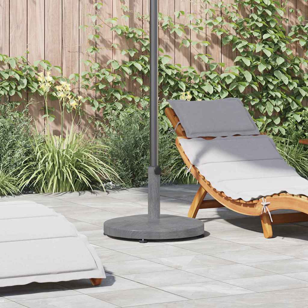vidaXL Parasol Base Dark Grey Wood look 48 x 48 x 32 cm