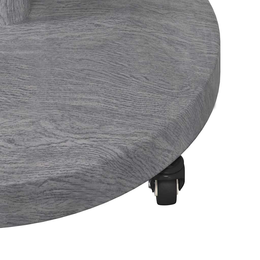 vidaXL Parasol Base Dark Grey Wood look 48 x 48 x 32 cm