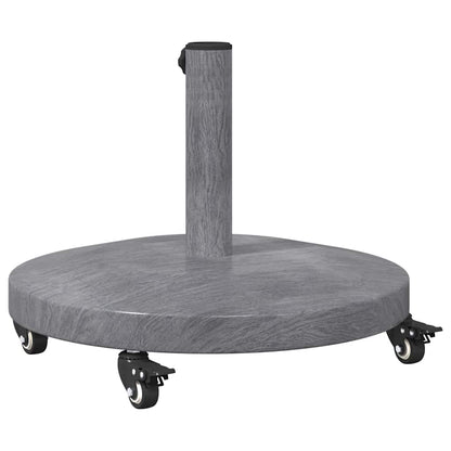 vidaXL Parasol Base Dark Grey Wood look 48 x 48 x 32 cm