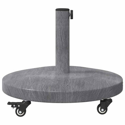 vidaXL Parasol Base Dark Grey Wood look 48 x 48 x 32 cm
