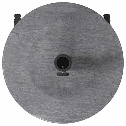 vidaXL Parasol Base Dark Grey Wood look 48 x 48 x 32 cm