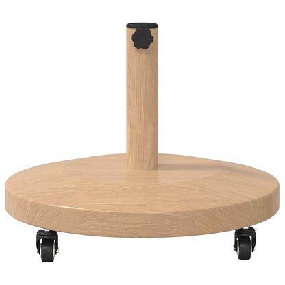 vidaXL Parasol Base Light Wood 48 x 48 x 32 cm
