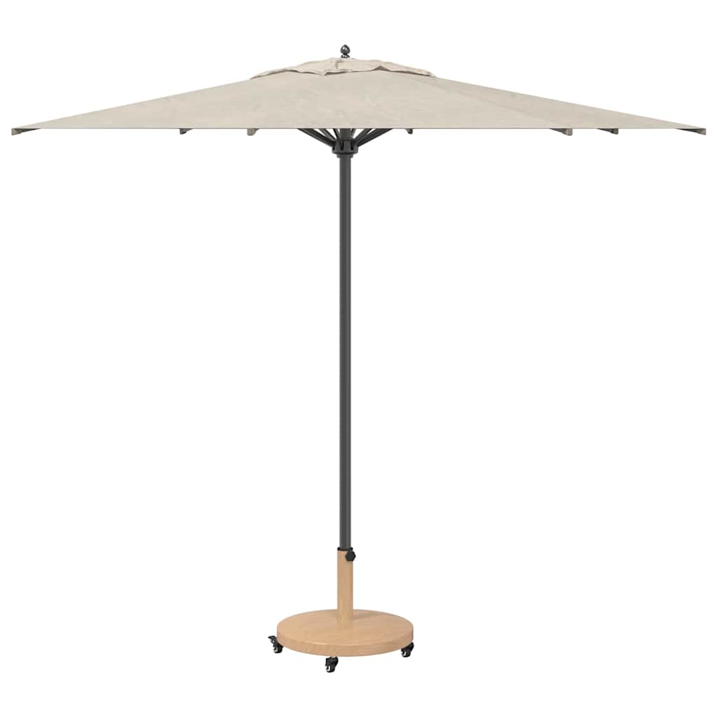 vidaXL Parasol Base Light Wood 48 x 48 x 32 cm