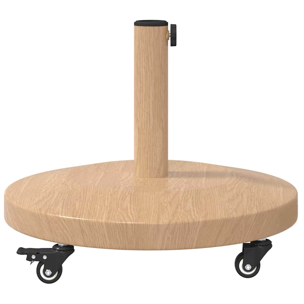 vidaXL Parasol Base Light Wood 48 x 48 x 32 cm