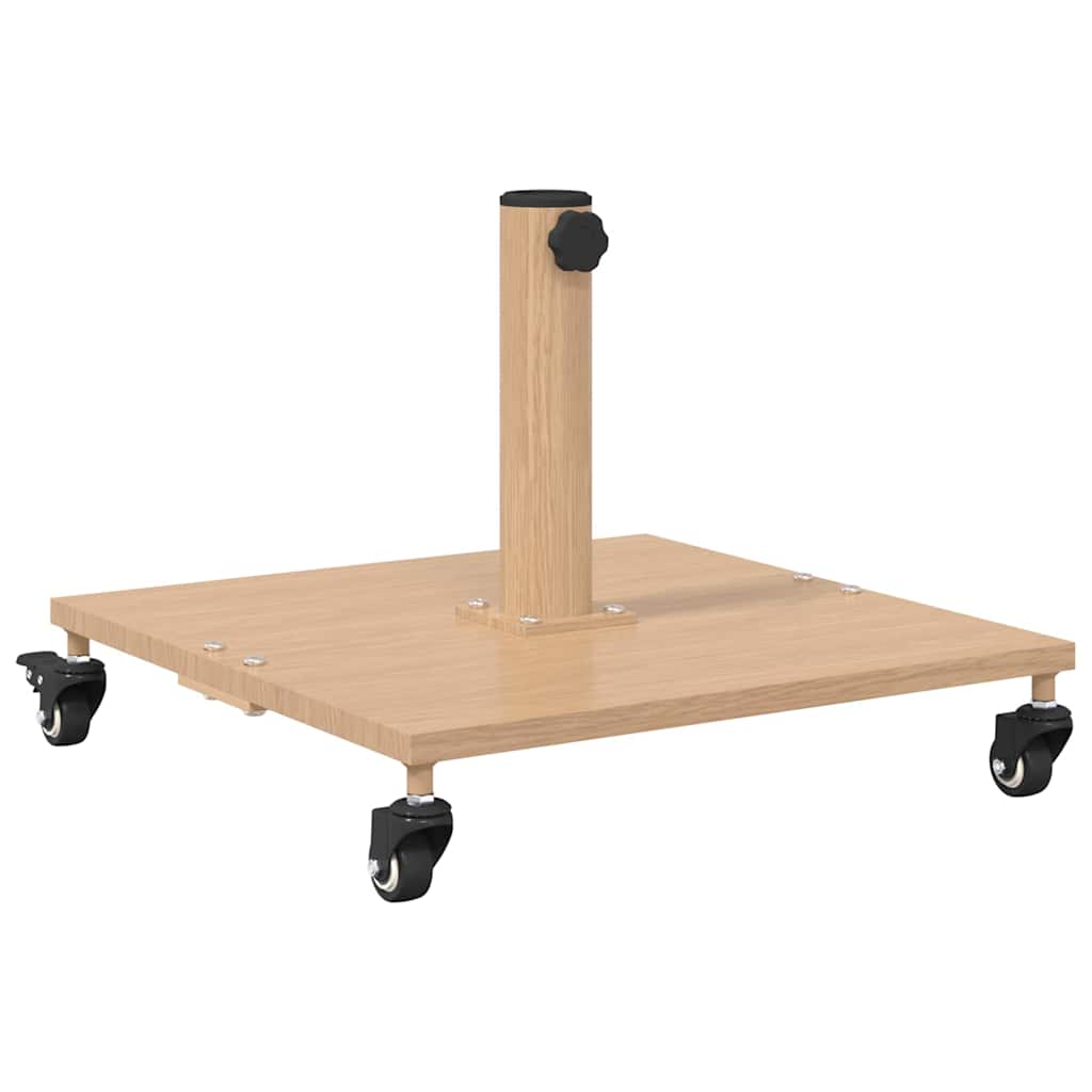 vidaXL Parasol Base Light Wood 45 x 45 x 31.5 cm
