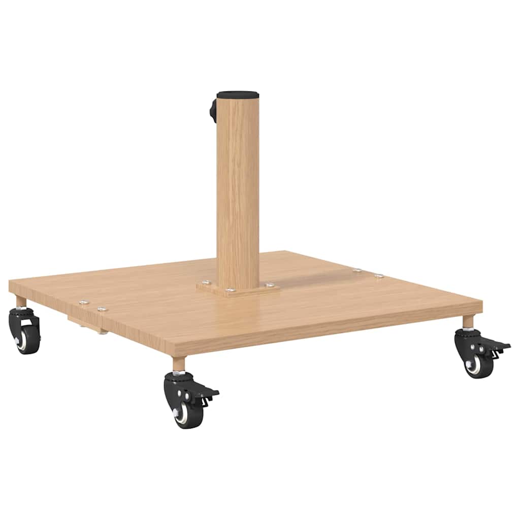 vidaXL Parasol Base Light Wood 45 x 45 x 31.5 cm