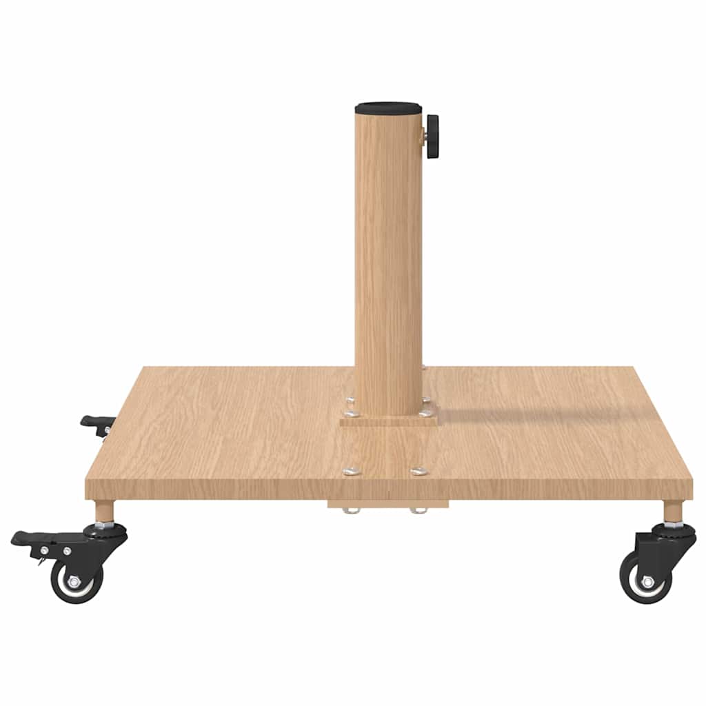 vidaXL Parasol Base Light Wood 45 x 45 x 31.5 cm