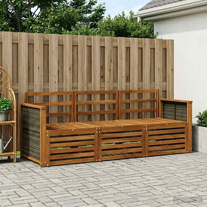 vidaXL Sofa Sets 3 pcs Solid Acacia Wood