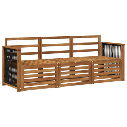vidaXL Sofa Sets 3 pcs Solid Acacia Wood