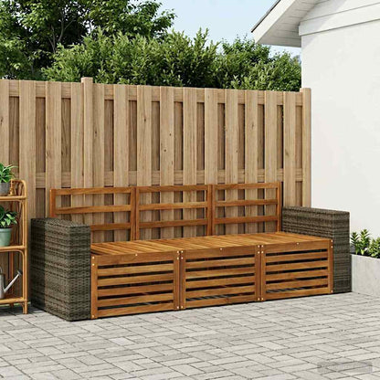 vidaXL Sofa Sets 3 pcs Solid Acacia Wood