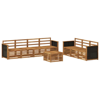 vidaXL Sofa Sets 8 pcs Solid Acacia Wood