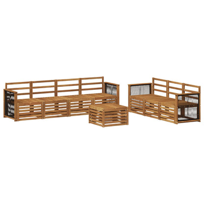 vidaXL Sofa Sets 8 pcs Solid Acacia Wood