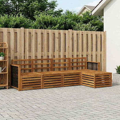 vidaXL Outdoor Sofa Set 5 pcs Natural