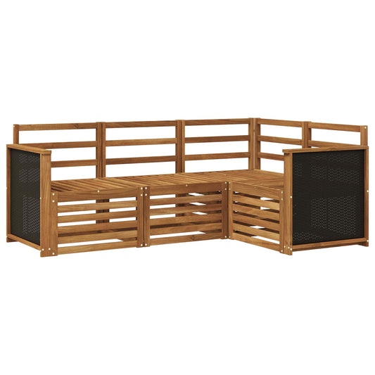 vidaXL Outdoor Sofa Set 4 pcs Polyester
