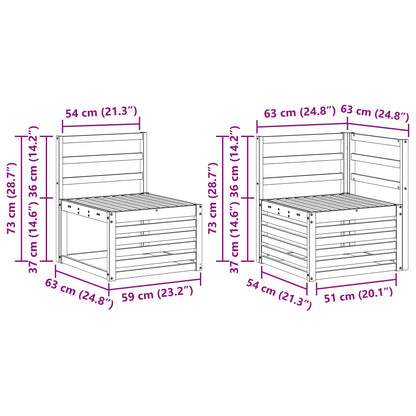 vidaXL Outdoor Sofa Set 5 pcs Natural Solid Acacia Wood