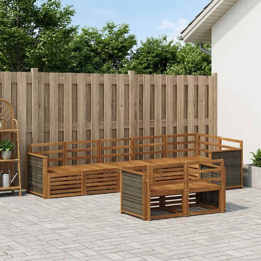 vidaXL Outdoor Sofa Set 7 pcs