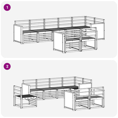 vidaXL Sofa Sets Solid Acacia Wood