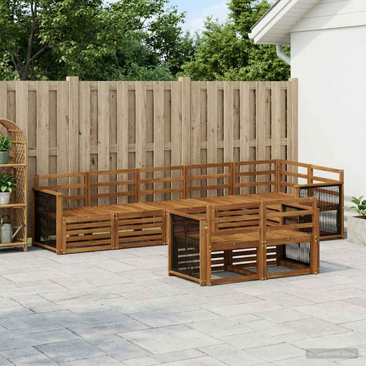 vidaXL Outdoor Sofa Set 7 pcs