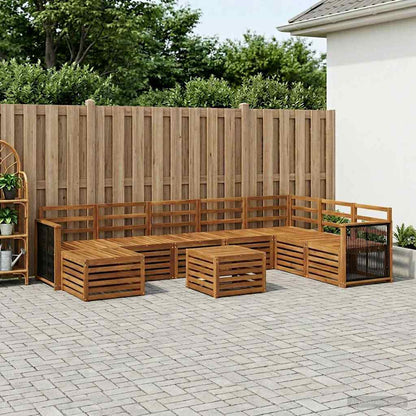 vidaXL Outdoor Sofa Set 6 pcs Natural Solid Acacia Wood