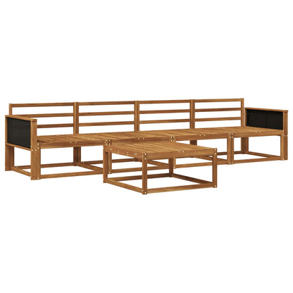 vidaXL Outdoor Sofa Set 5 pcs Natural Solid Acacia Wood