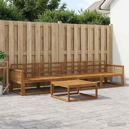vidaXL Outdoor Sofa Set 5 pcs Natural Solid Acacia Wood