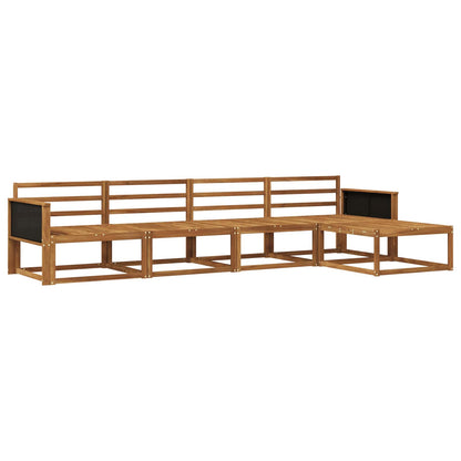 vidaXL Outdoor Sofa Set 5 pcs Natural Solid Acacia Wood