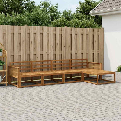 vidaXL Outdoor Sofa Set 5 pcs Natural Solid Acacia Wood