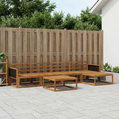 vidaXL Outdoor Sofa Set 6 pcs Natural Solid Acacia Wood