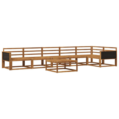 vidaXL Outdoor Sofa Set 7 pcs Natural Solid Acacia Wood