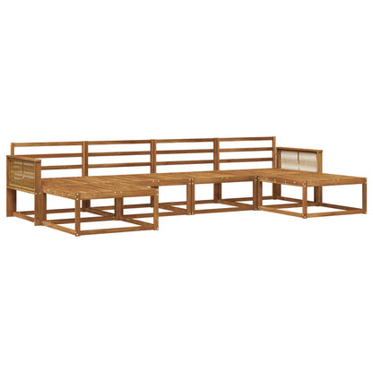 vidaXL Outdoor Sofa Set 6 pcs Natural Solid Acacia Wood
