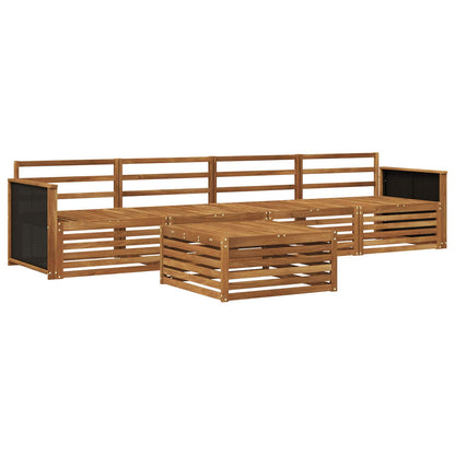 vidaXL Outdoor Sofa Set 5 pcs Natural Solid Acacia Wood