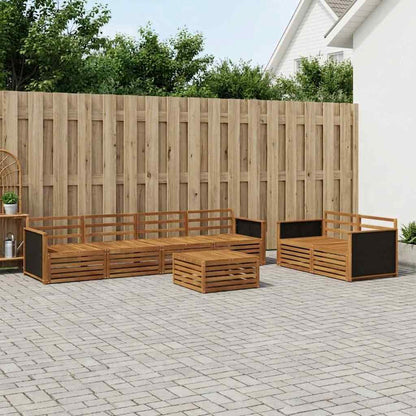 vidaXL Outdoor Sofa Set 7 pcs Natural Solid Acacia Wood