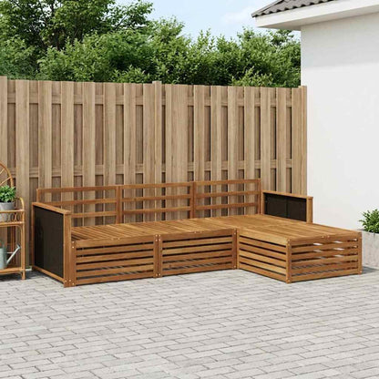 vidaXL Outdoor Sofa Set 4 pcs Natural Solid Acacia Wood