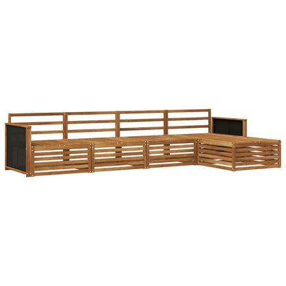 vidaXL Outdoor Sofa Set 5 pcs Natural Solid Acacia Wood