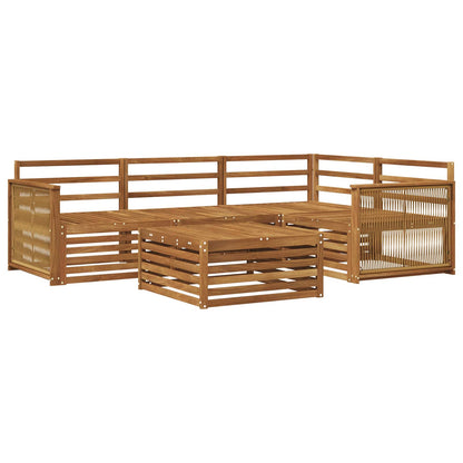 vidaXL Outdoor Sofa Set 5 pcs Natural Solid Acacia Wood