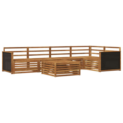 vidaXL Outdoor Sofa Set 6 pcs Natural 79 x 79 x 37 cm