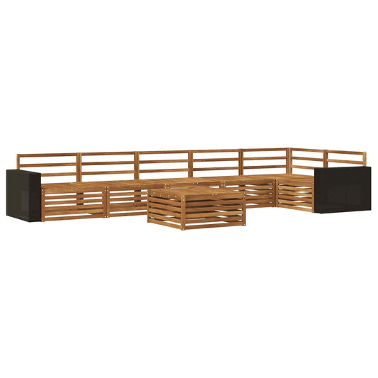 vidaXL Outdoor Sofa Set 7 pcs Natural Solid Acacia Wood