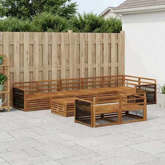 vidaXL Outdoor Sofa Set 9 pcs