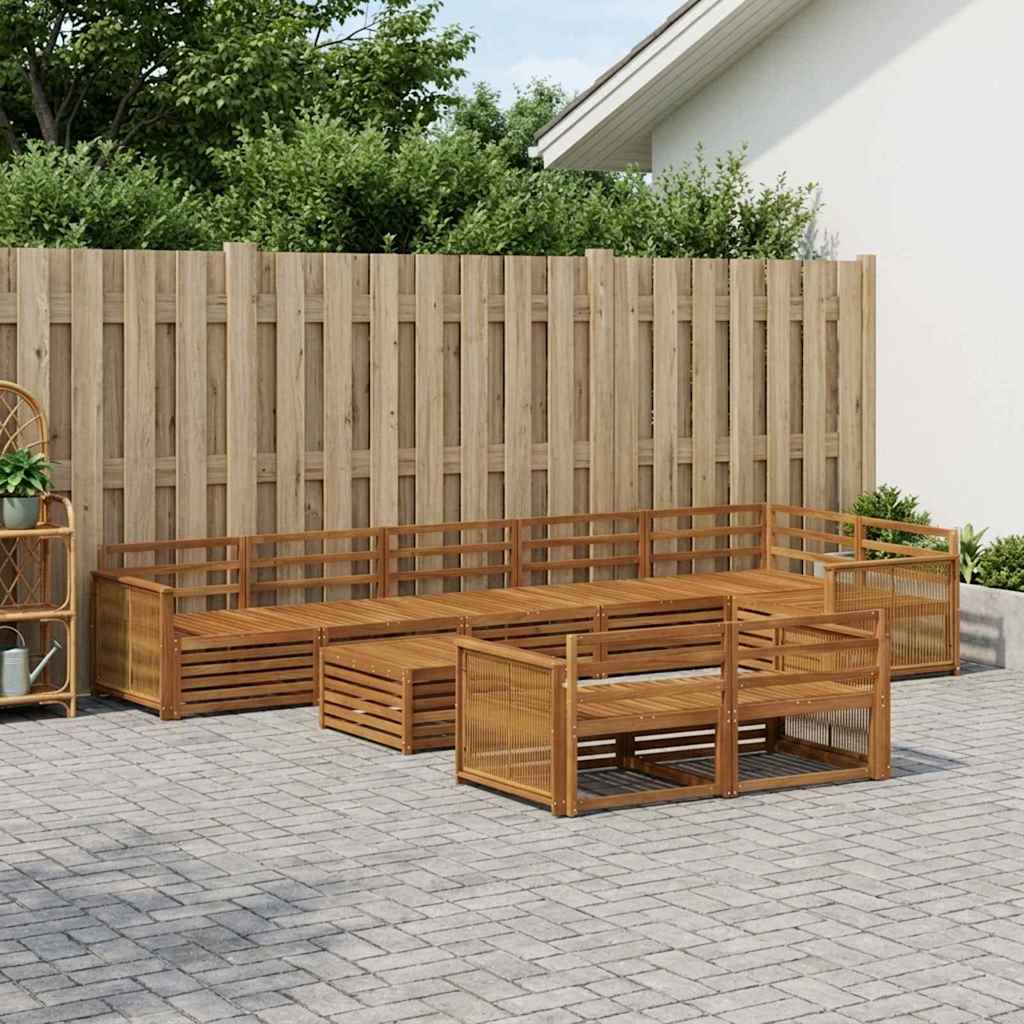 vidaXL Outdoor Sofa Set 9 pcs