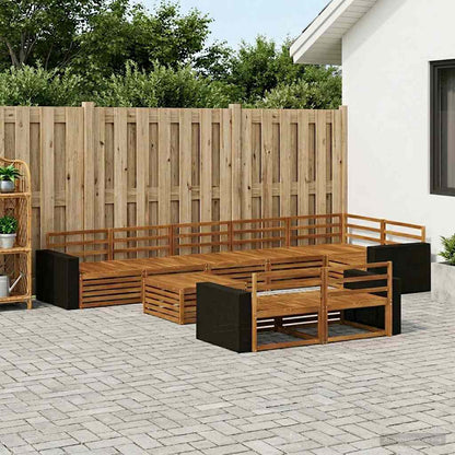 vidaXL Outdoor Sofa Set 9 pcs
