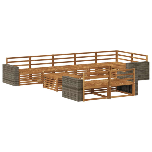 vidaXL Outdoor Sofa Set 9 pcs