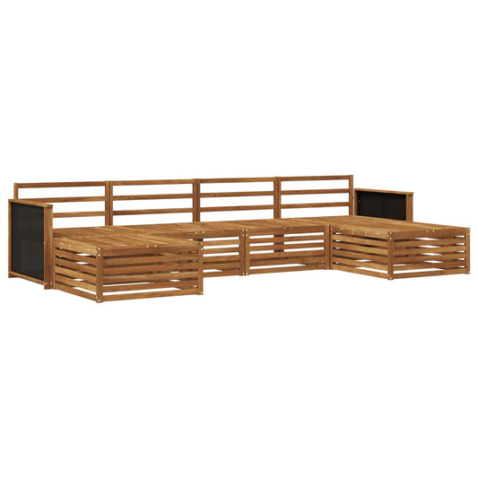 vidaXL Outdoor Sofa Set 6 pcs Solid Acacia Wood