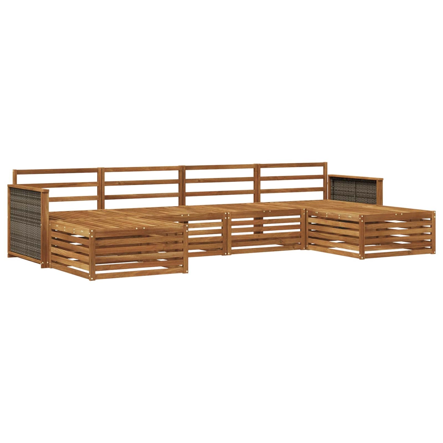 vidaXL Sofa Sets 6 pcs Solid Acacia Wood