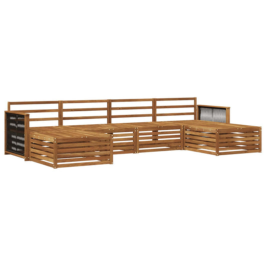 vidaXL Outdoor Sofa Set 6 pcs Solid Acacia Wood