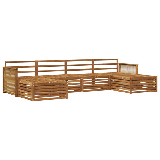 vidaXL Outdoor Sofa Set 6 pcs Solid Acacia Wood